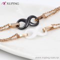 74416-xuping fashion 18k gold steel bracelet designs for girls